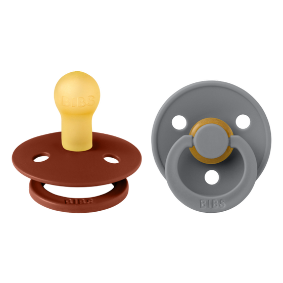 BIBS Colour 2er Pack Schnuller Rust/ Smoke