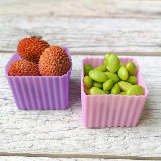Lekkabox Bento Förmchen 4er Set Rosa Flieder