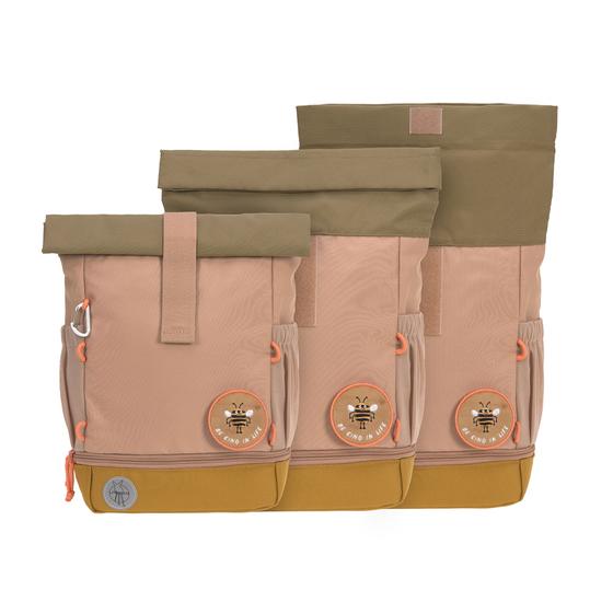Lässig Kindergartenrucksack - Rolltop - Natur Braun