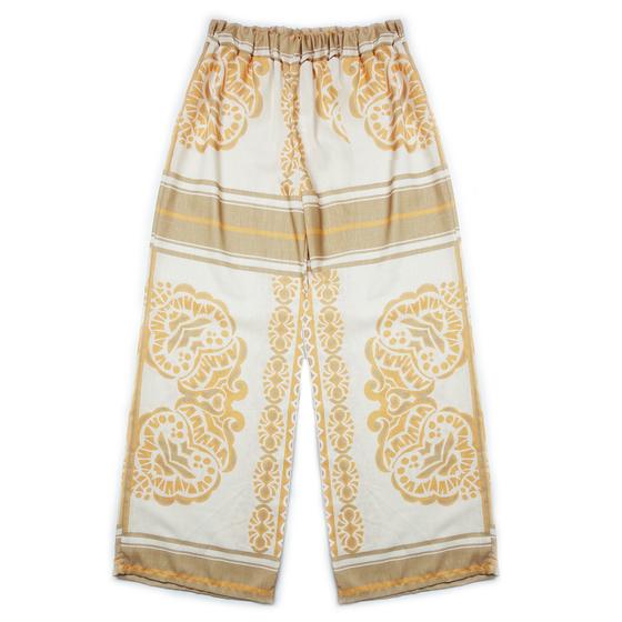 goldmarie Anzug LOVE PEACE MOIN Leo - Ornament Muster - beige-creme 