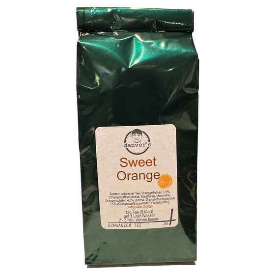 Schwarztee Sweet Orange, 100g Tüte