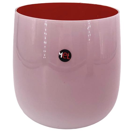 Mel Vase "Happy Spring" mittel, dunkelrot