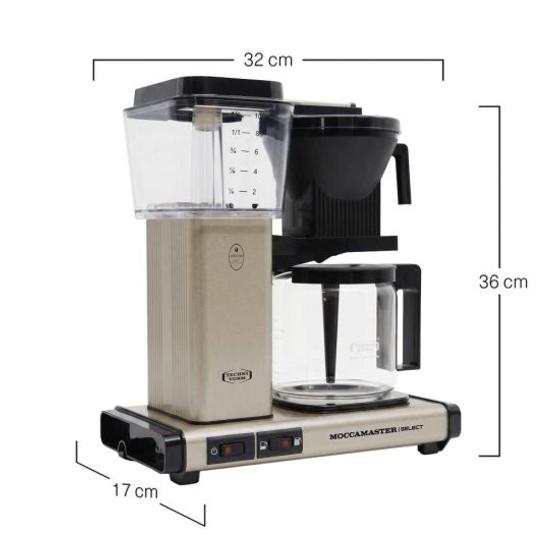 Moccamaster Kaffeemaschine SELECT Sandstaone