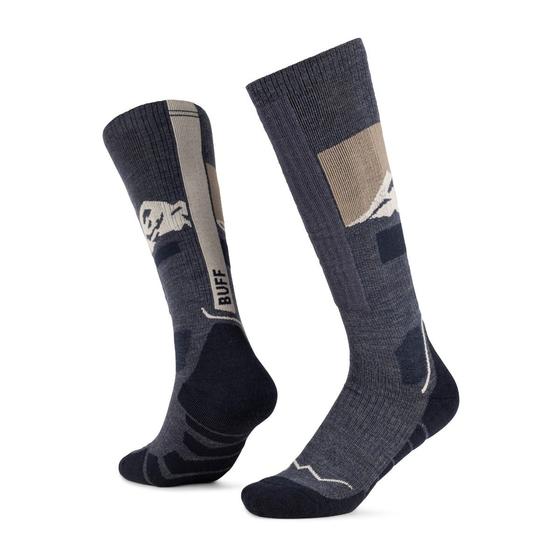 BUFF Merino Heavyweight Over the Calf Socks HWO1 – Night Blue – offizielles BUFF Produktbild