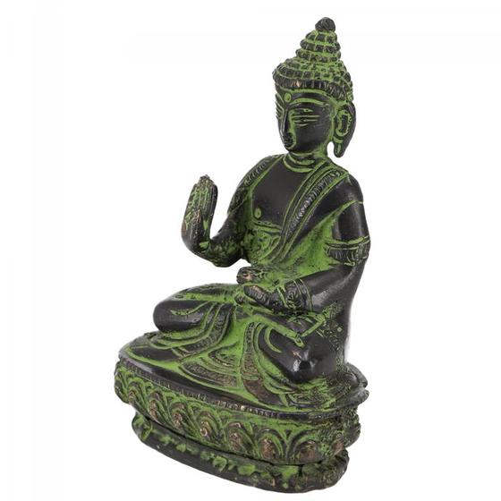 Buddha Statue aus Messing Amoghasiddhi, 10 cm