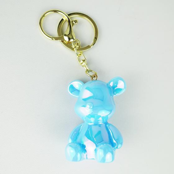 goldmarie Schlüsselanhänger BÄR Holographic - pastell blau