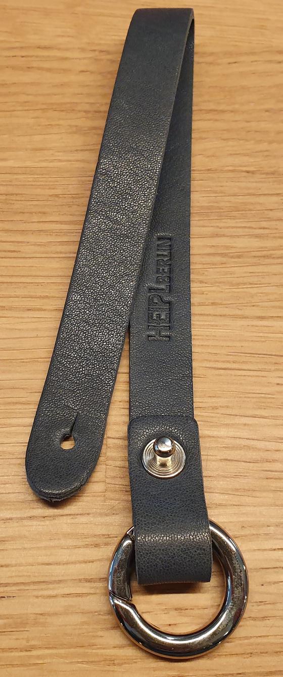 Schlüsselanhänger kurz, Blau Grau