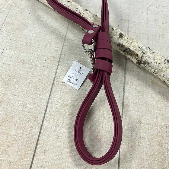 Schleppleine Biothane, bordeaux, 3 m, mit Handschlaufe