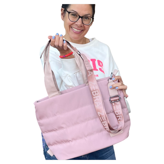 Zebra Shopper klein, taupe