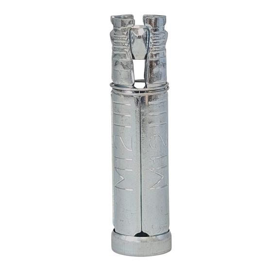 Mauerwerk <br> M12 Befestigungsdübel <br> Bohrdurchmesser 20 mm