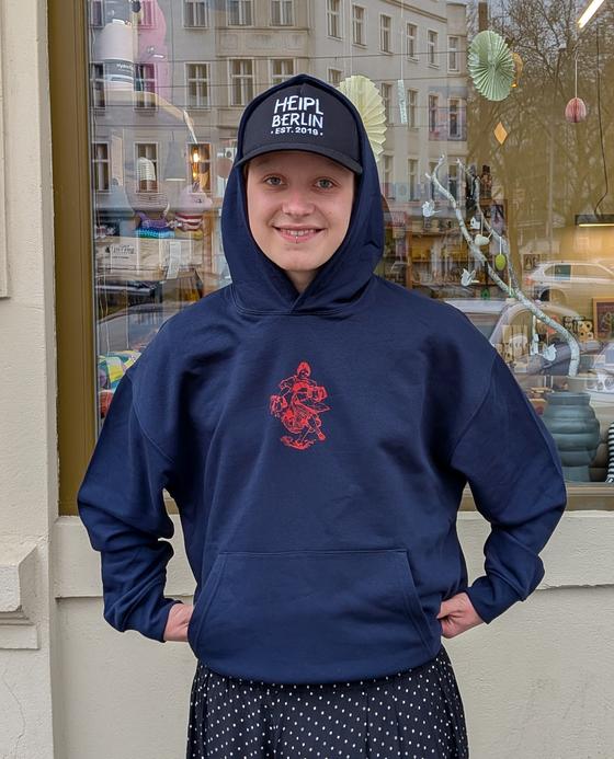 Hoodie My Friend Had A Bar In Berlin Navy