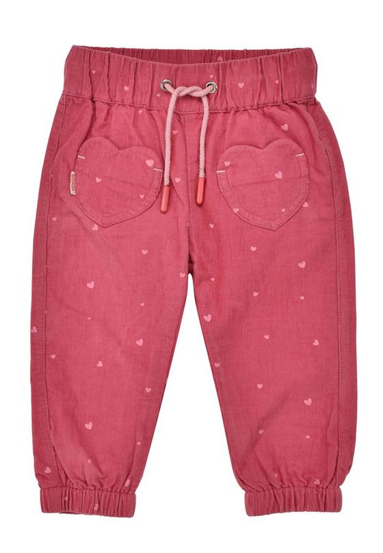 Cordhose "Herzchen", Baumwolle, berry