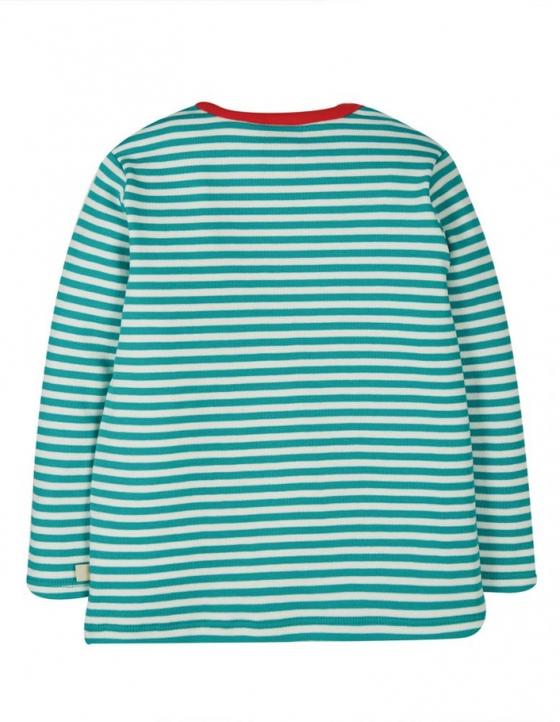 Frugi Langarmshirt Papagei Jewel Fine Stripe