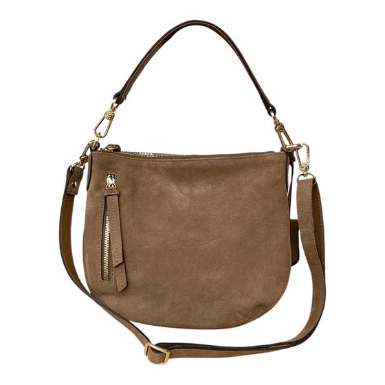 abro JUNA Hobo x-small, velours braun