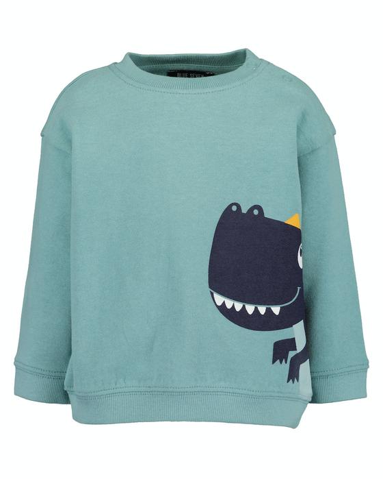Sweatshirt "Dinos", Baumwolle, gletscher
