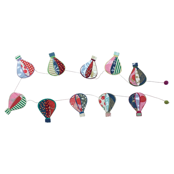 Papiergirlande - "Heißluftballons“