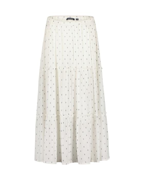 Langer Rock, luftig-leicht, weiß