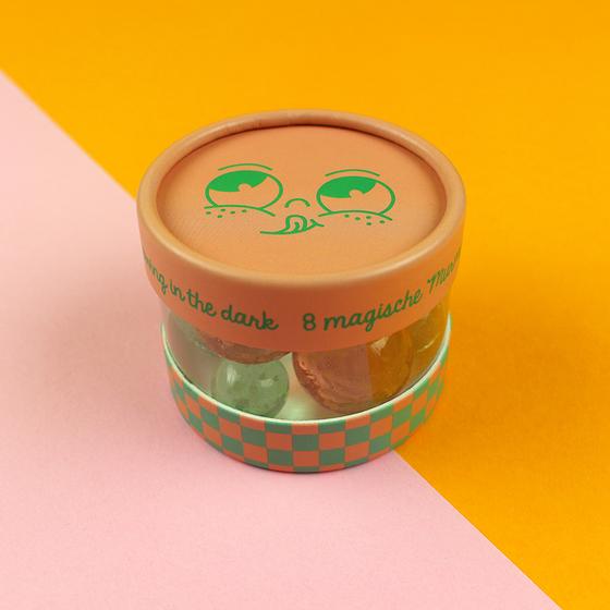 ava&yves Magische Murmeln Glow in the Dark Rosa Mint