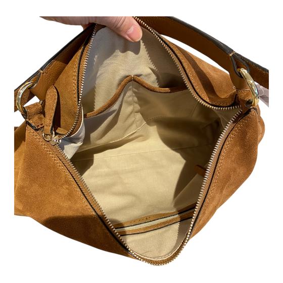 abro ALL IN ONE Hobo bag small, cuoio