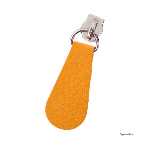Lederzipper für Endlosreißverschluss bei Spreefee in verschiedenen Formen und Farben kaufen