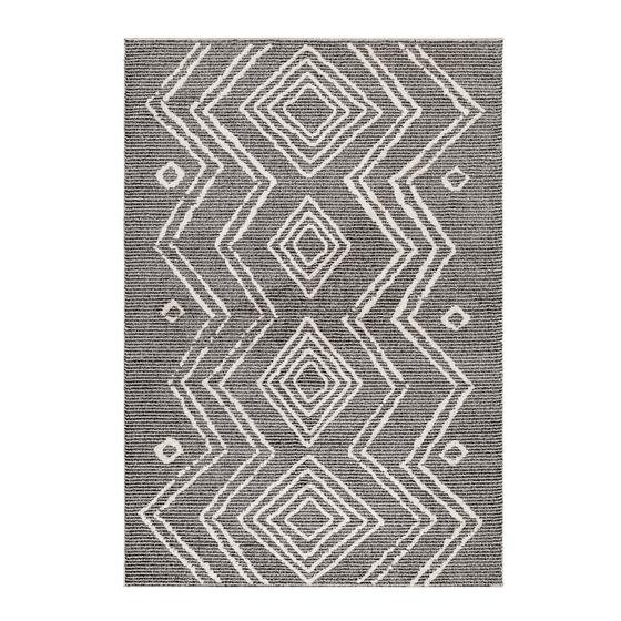 Tazna 160 x 230 cm siyah bej krem schwarz