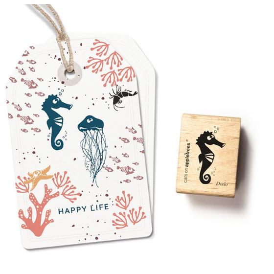Cats on Appletrees Stempel Seepferdchen Dodo