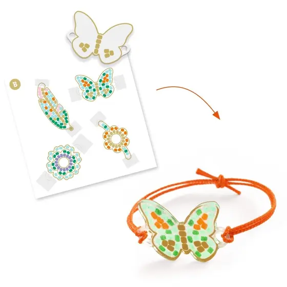 Djeco Schmuckset Schrumpfplastik Lotus