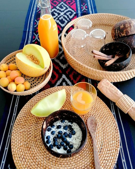 Tablett aus Rattan Nampan 