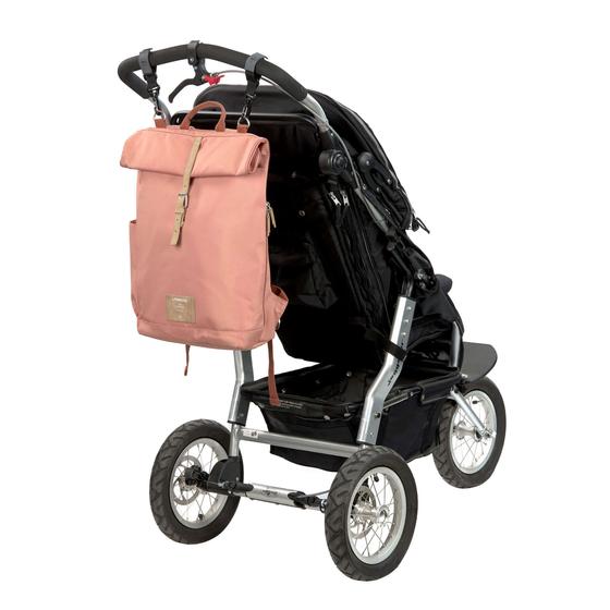 Rolltop-Wickelrucksack - ein Funktionswunder, 100% recycletes Polyester, zimt