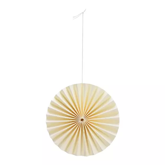 Fächer Weiss aus Papier 10cm