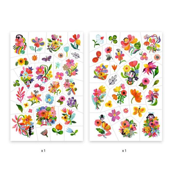 Djeco Tattoos Blumenpracht