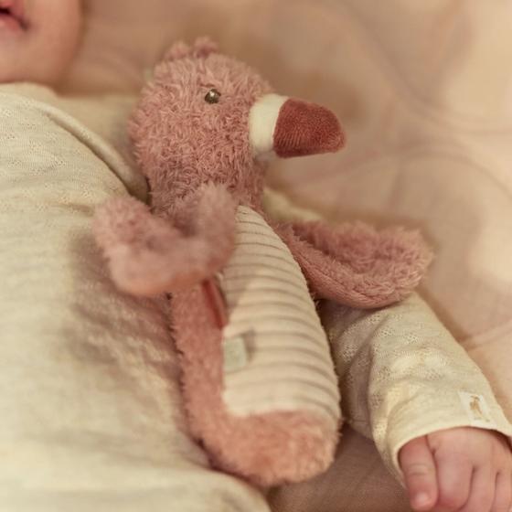 Little Dutch Quetschrassel Safari Friends Flamingo Pink