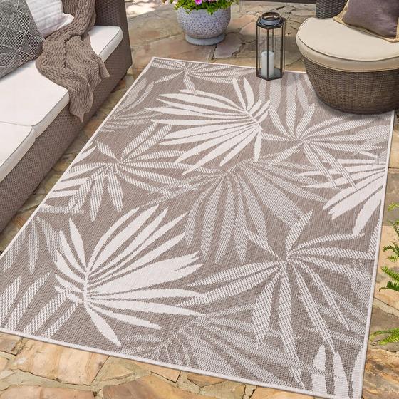 DUO Rug wendbarer Teppich creme braun