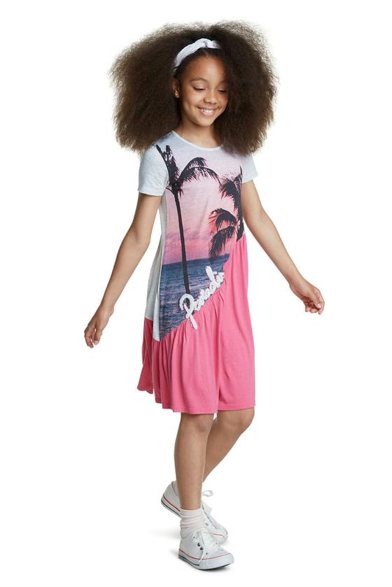 Kleid "Paradise" mit Pailletten-Aufschrift