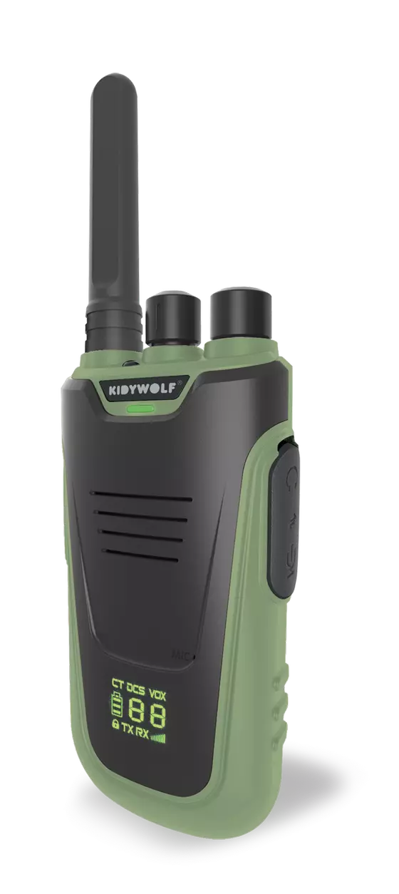 Kidywolf Walkie-Talkies mit Taschenlampe Grün Orange