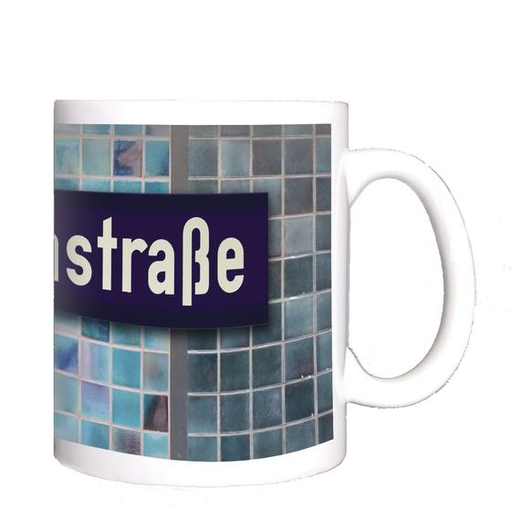 U-Bahn Kaffeebecher Kaffeetasse U-Bahnhof Sierichstrasse Linie U3 von tom bäcker Geschenkidee Hamburg, Ringlinie, Hochbahn, Klosterstern, Winterhude