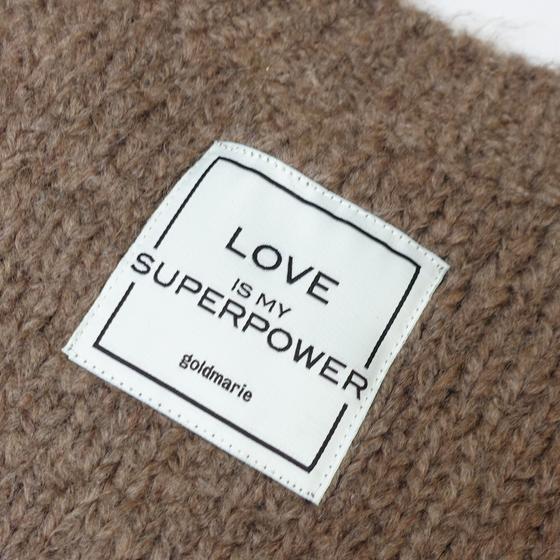 goldmarie Pullunder LOVE IS MY SUPERPOWER - braun