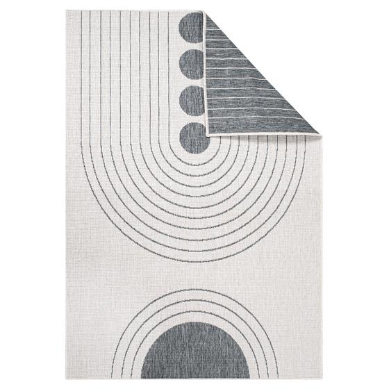 DUO Rug wendbarer Teppich silber