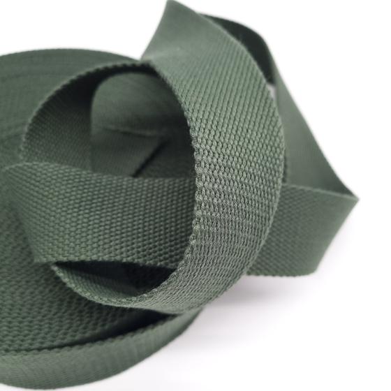 Gurtband Baumwolle 38mm - piniengrün