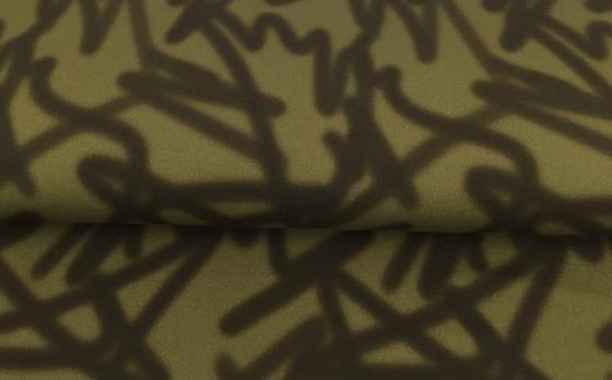 Sommersweat Muster khaki