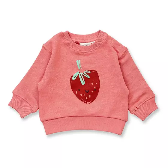 Sense Organics Sweatshirt Siam Strawberry Rosa