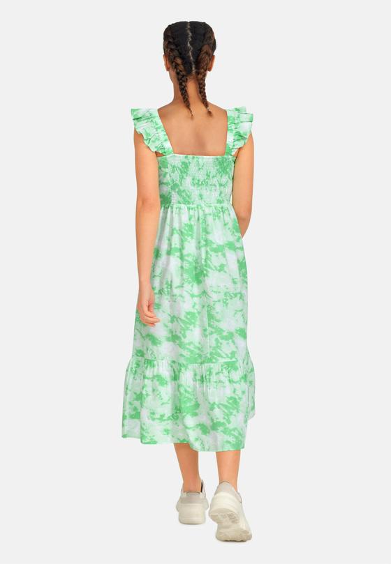 SISTERS POINT Kleid UNIZA-DR1 Batikmuster - weiß-mint
