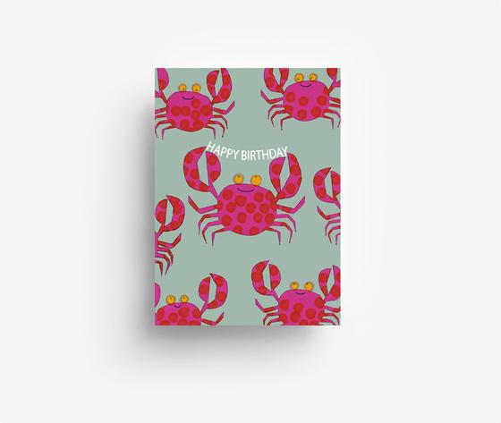 Birthday Crabs, Postkarte von jungwiealt