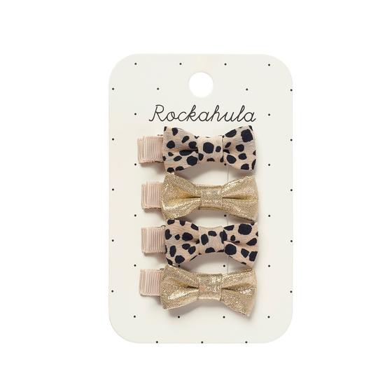Rockahula Kids Haarspangen Leopard Shimmer Mini Bow