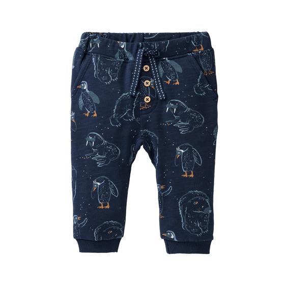 People wear Organic Sweat Hose Arktische Tiere Dunkelblau