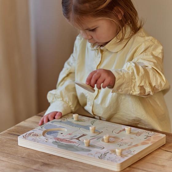 Little Dutch Geräusche Puzzle Safari Friends Grün