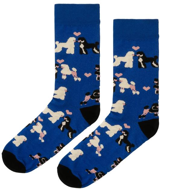 Organic Socken Pudel Blau oder Pink