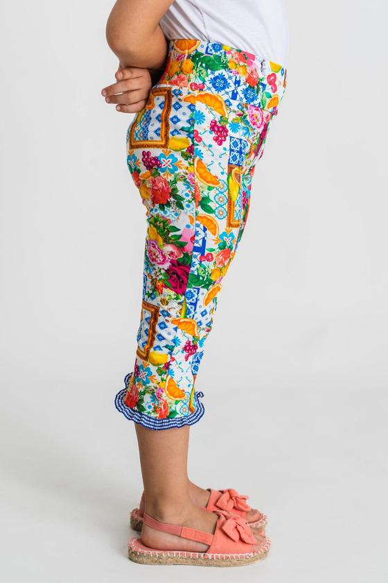 Capri-Hose "Beesfy" mit Gummibund, Baumwolle
