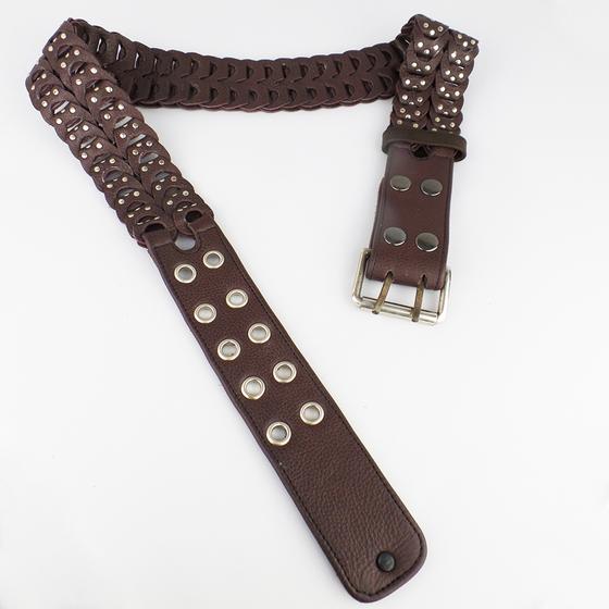 goldmarie Ledergürtel KARO BABE braun