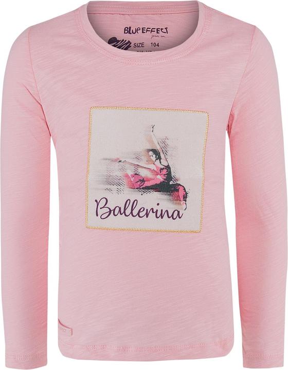 Langarmshirt "Ballerina" mit aufgenähtem Samtbild